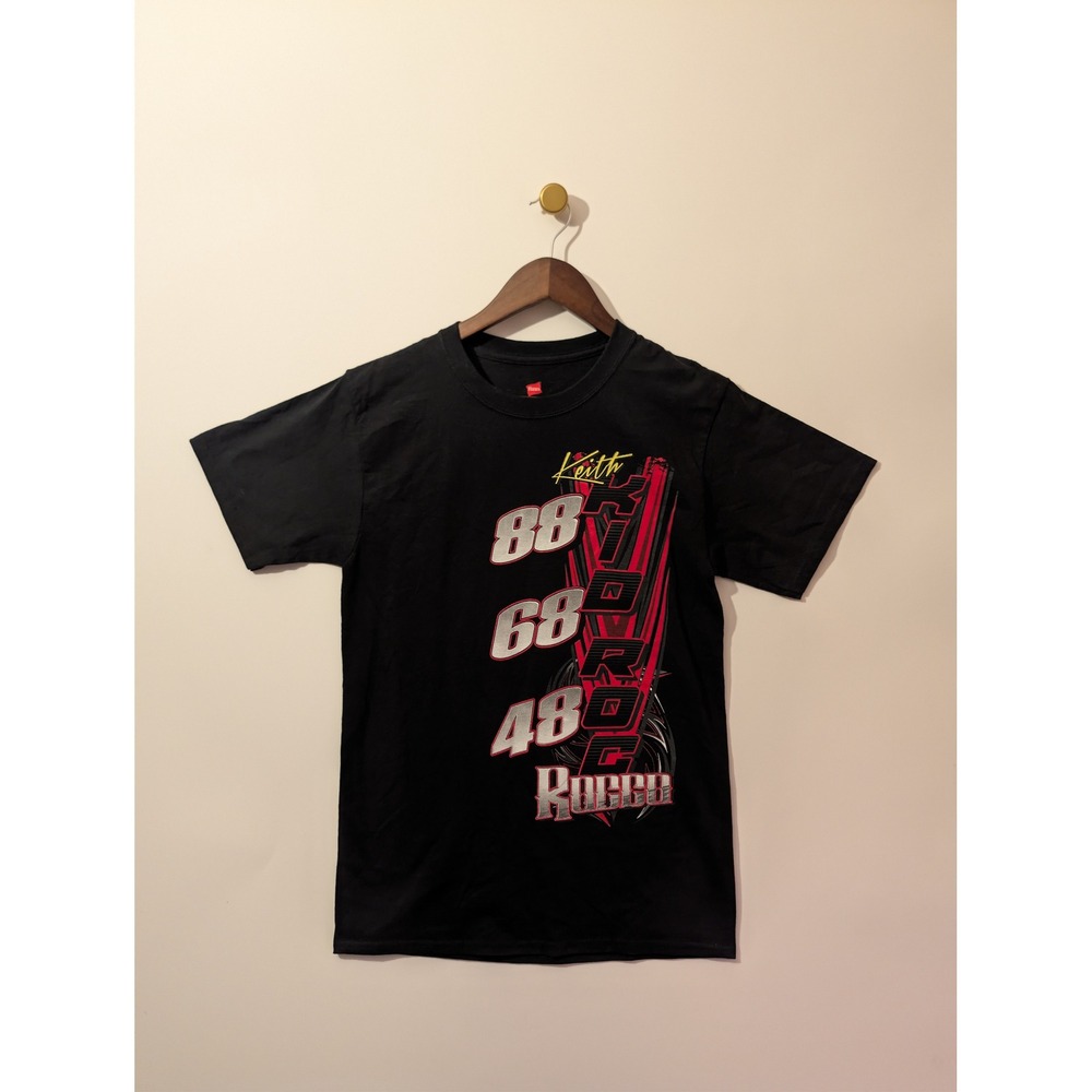 Hanes Keith Rocco Racing T-Shirt Mens Small Black Excellent Kid Roc NASCAR Tee